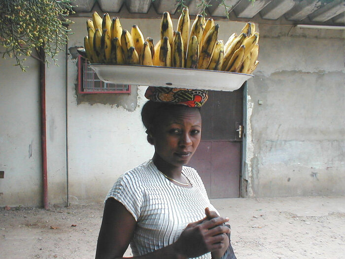 Bananentransport in der DR Kongo