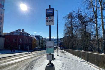 Bushaltestelle in Norwegen