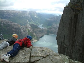 Blick auf den Fjord
