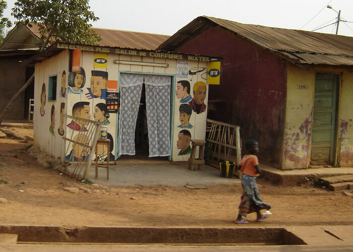 Friseur in Yaoundé, Kamerun