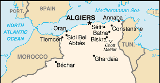 Wo liegt Algier? Wo ist Algier