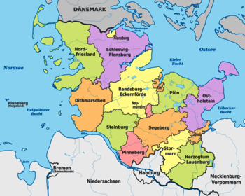 Karte Schleswig-Holstein Nachbarländer