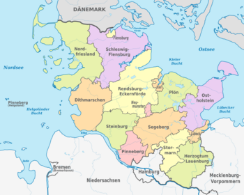 Karte Schleswig-Holstein Nachbarländer