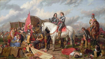Oliver Cromwell in der Schlacht von Naseby