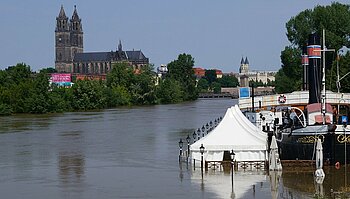 Überschwemmung in Magdeburg 2013