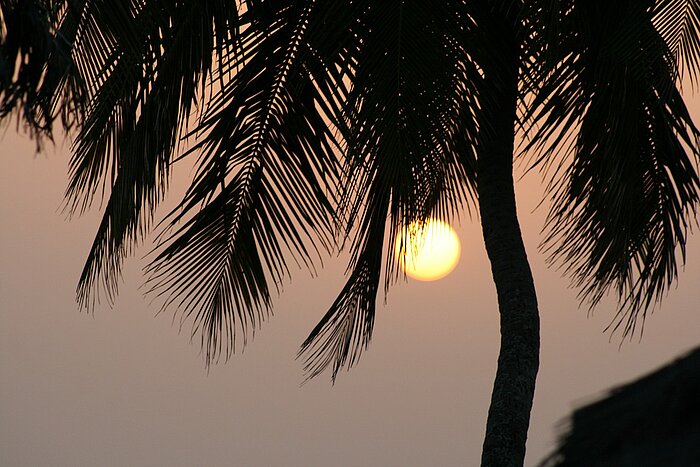 Sonnenuntergang in Guinea