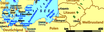 Karte Südliche Ostsee