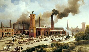 Borsigwerk in Berlin 1847