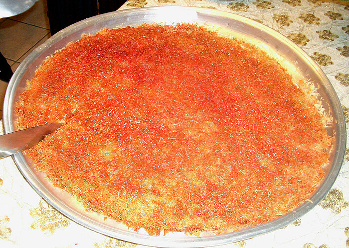 Algerische Süßspeise Knafeh