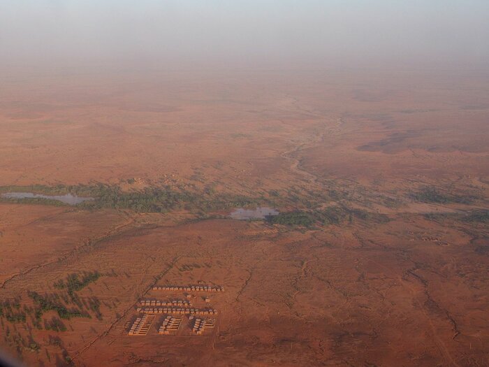 Luftaufnahme aus Niger