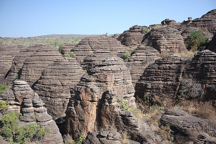 Dômes de Fabédougou in Burkina Faso