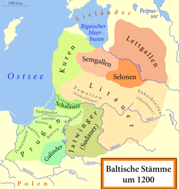 Baltische Stämme um 1200