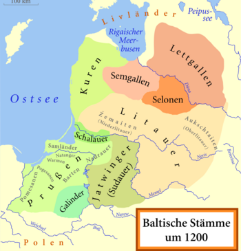Baltische Stämme um 1200