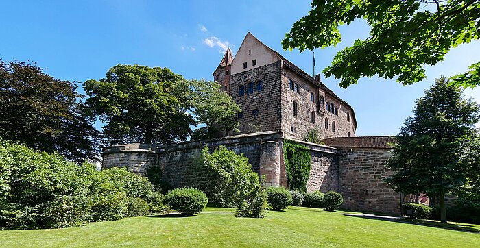 Blick auf die Burg, Nürnberg