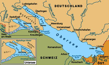 Lage, Karte, Bodensee