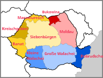 Historische Regionen von Rumänien