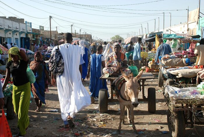 Marktstraße in Nouakchott