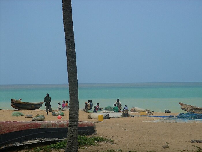 Fischerei in Aného in Togo