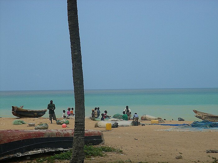 Fischerei in Aného in Togo