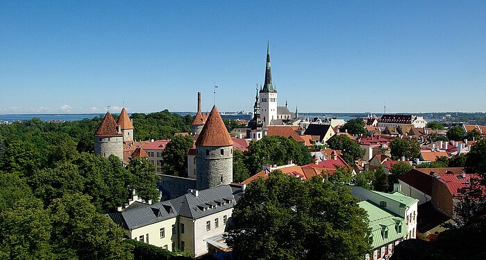 Blick auf Tallinn