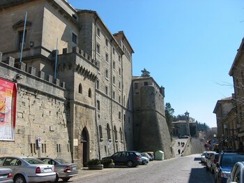Straße in San Marino