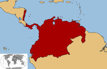 Vizekönigreich Neugranada Karte