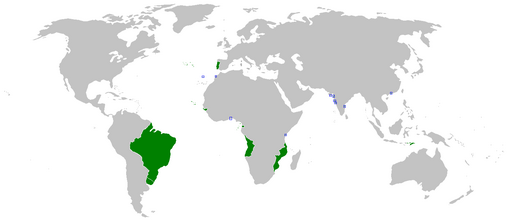 Kolonien von Portugal 1700
