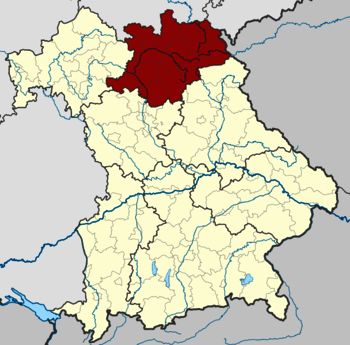 Karte Regierungsbezirk Oberfranken
