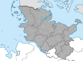 Karte kommunale Gliederung SH kommunale Gliederung von Schleswig-Holstein