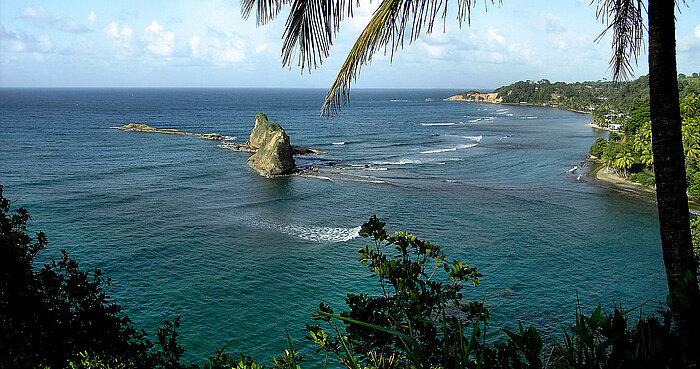 Meer vor der Insel Dominica