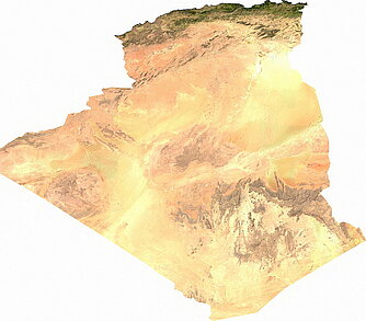 Satellitenbild von Algerien