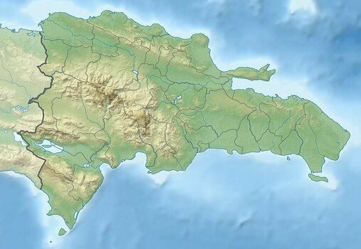 Topografische Karte der Dominikanischen Republik