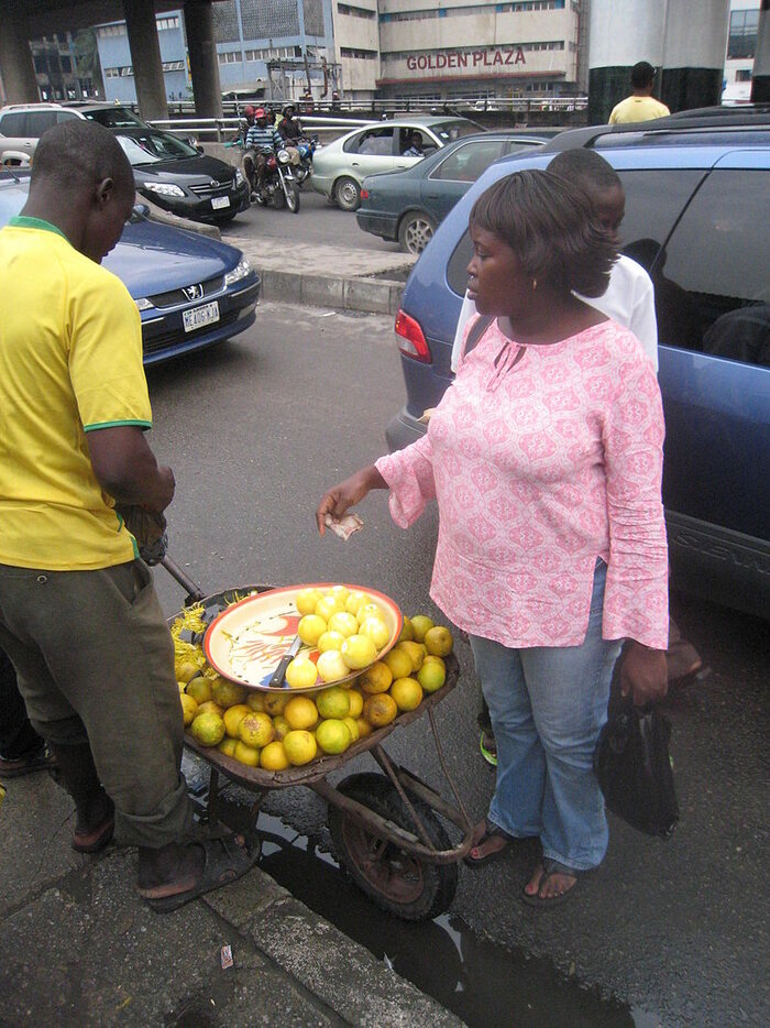 Obstverkauf in Lagos