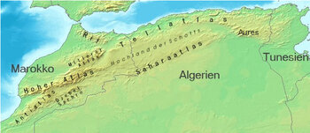 Atlas-Gebirge in Algerien mit Tellatlas und Saharaatlas Algerien: Gebirge