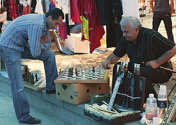 Schachspieler in Armenien