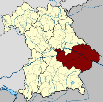 Karte Lage Niederbayern