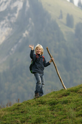 Wanderndes Kind in Österreich