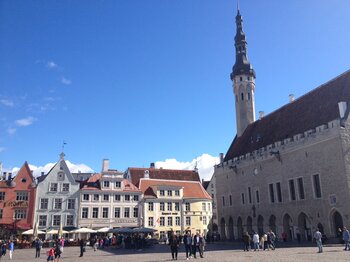 Marktplatz von Tallinn, der Hauptstadt von Estland
