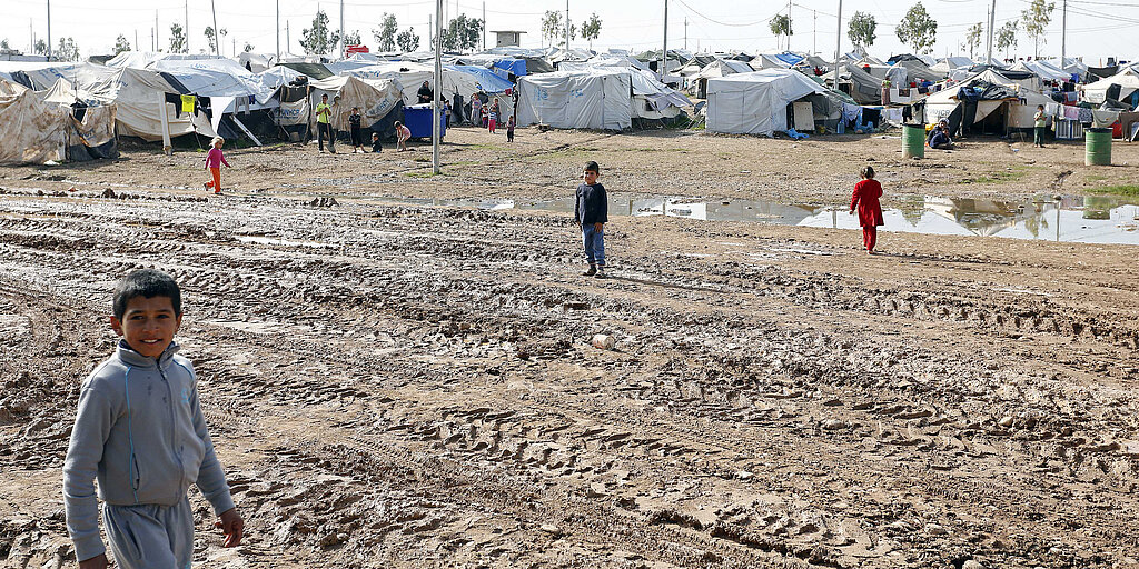 Kinder, Flüchtlingslager, Kurdistan