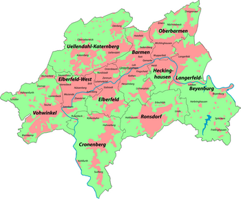 Stadtbezirke Wuppertal