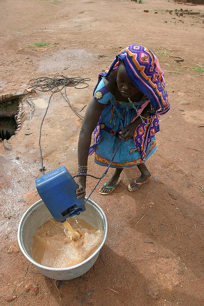 Unsauberes Trinkwasser in Boromata