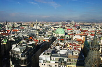 Blick auf Wien vom Stephansdom