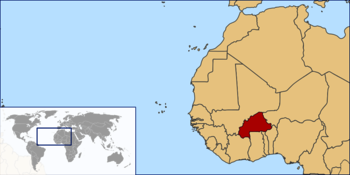Burkina Faso Karte