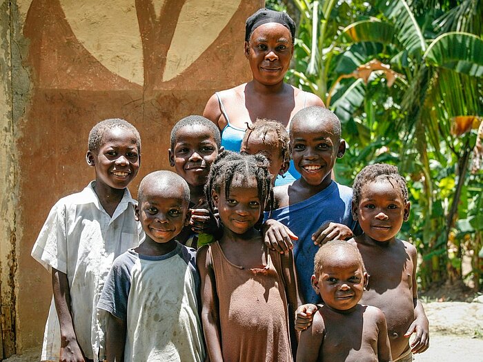 Viele Kinder in Haiti