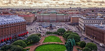 St. Petersburg aus der Luft