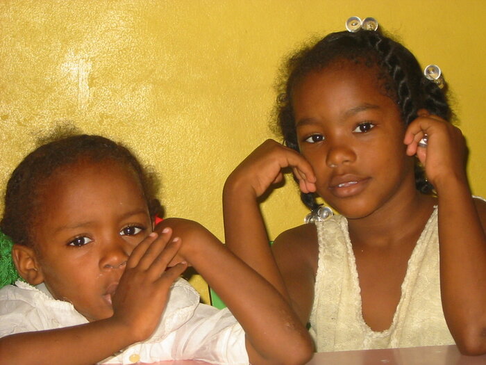 Zwei dominikanische Mädchen
