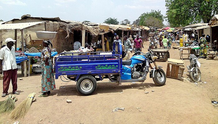 Marktstraße in Bolgatanga