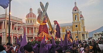 Prozession in Granada in Nicaragua