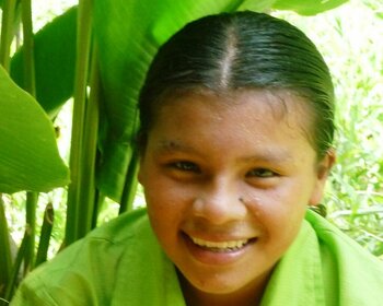 Indigenes Mädchen aus Costa Rica