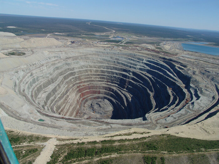 Diamantmine Udatschnaja in Russland